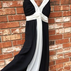 Beautiful Black and White flowy dress.